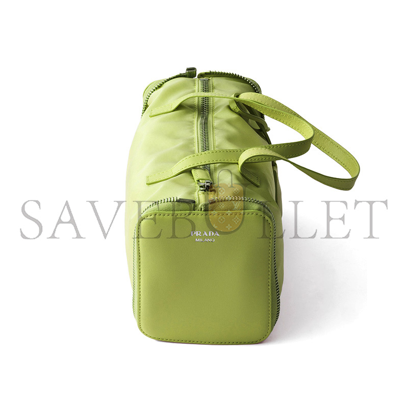 PRADA RE-NYLON AND LEATHER FOLDABLE MINI DUFFEL BAG 1TT348 (11.5*10cm)
